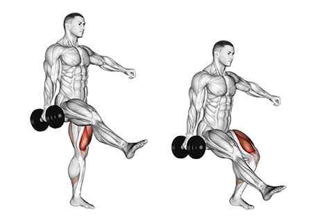 Quad Workouts with Dumbbells for Advance