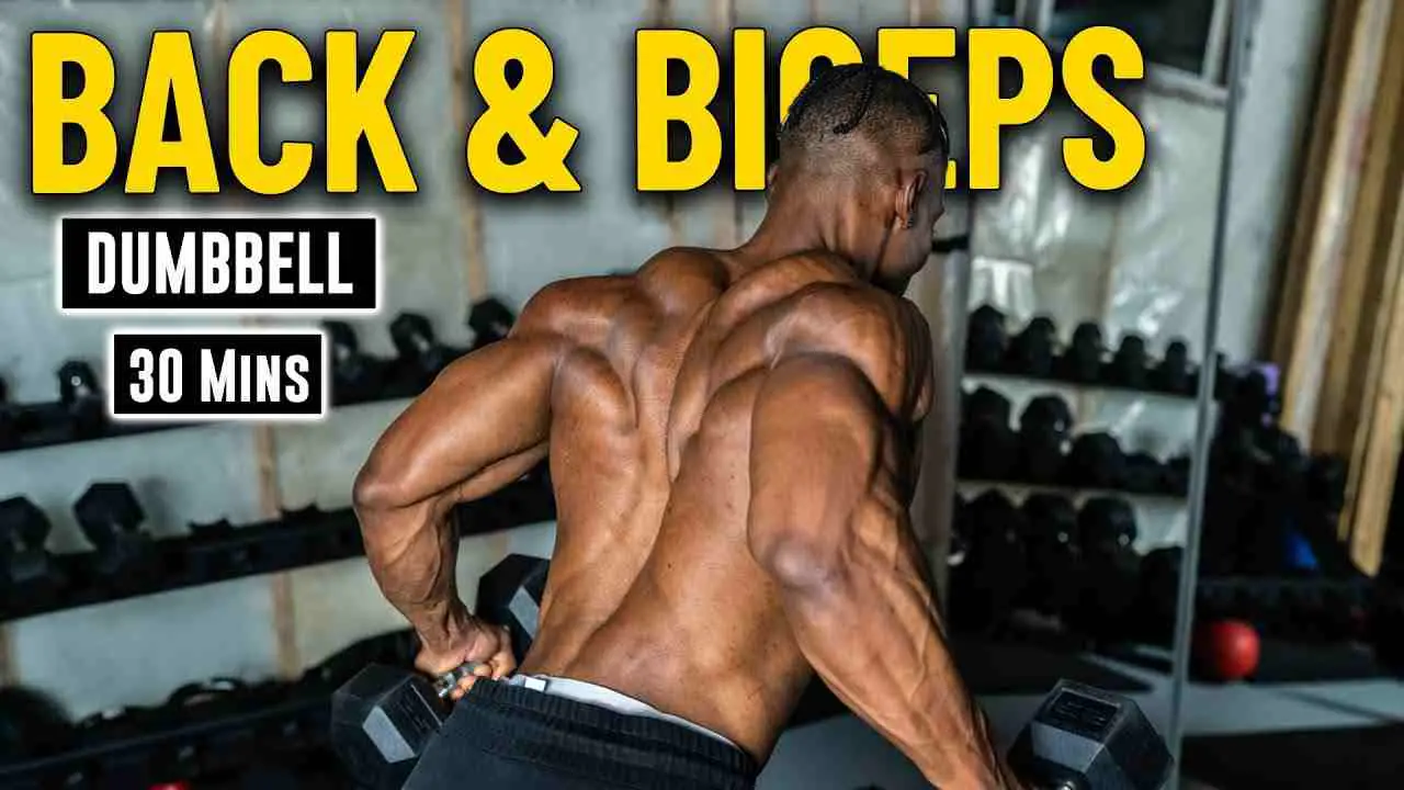 Back and Bicep Workout with Dumbbells