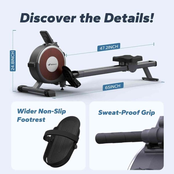 Rowing Machine, Magnetic Rower Machine for Home